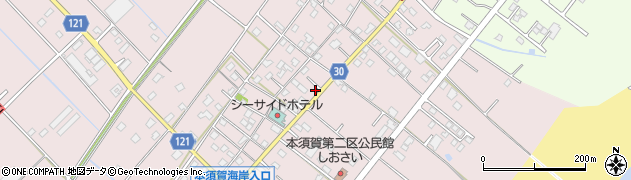 千葉県山武市本須賀3727周辺の地図