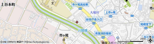 神奈川県横浜市青葉区市ケ尾町2096周辺の地図