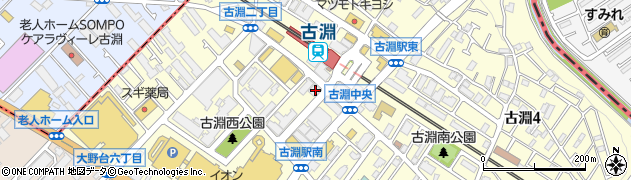 きらぼし銀行古淵支店周辺の地図