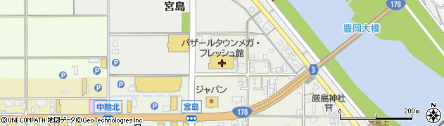 株式会社白バラドライ　バザールタウン店周辺の地図