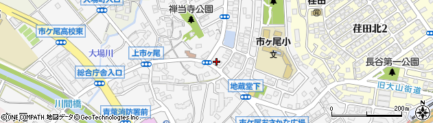 神奈川県横浜市青葉区市ケ尾町1626-26周辺の地図