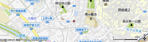 神奈川県横浜市青葉区市ケ尾町1626周辺の地図