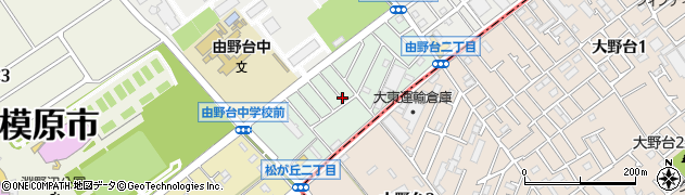 神奈川県相模原市中央区大野台周辺の地図