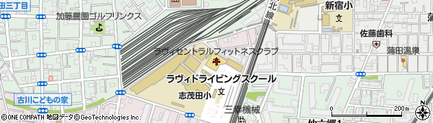 ラヴィセントラルフィットネスクラブ　蒲田周辺の地図