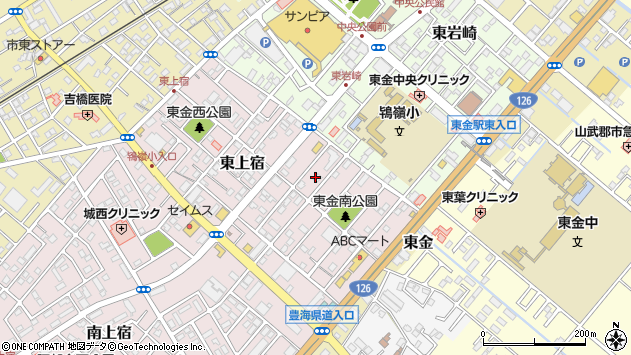 〒283-0067 千葉県東金市東上宿の地図