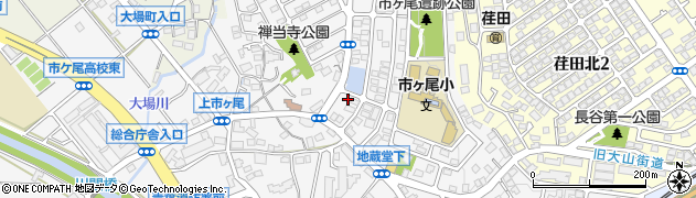 神奈川県横浜市青葉区市ケ尾町1626-9周辺の地図