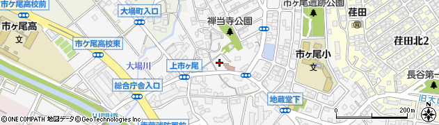 神奈川県横浜市青葉区市ケ尾町1726周辺の地図
