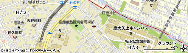 セブンイレブン横浜日吉３丁目店周辺の地図