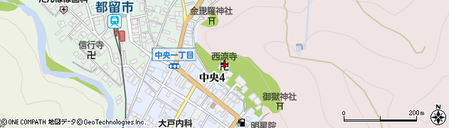 西涼寺周辺の地図
