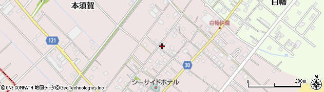 千葉県山武市本須賀3737周辺の地図