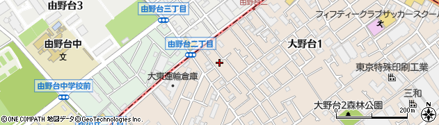 神奈川県相模原市南区大野台1丁目21周辺の地図