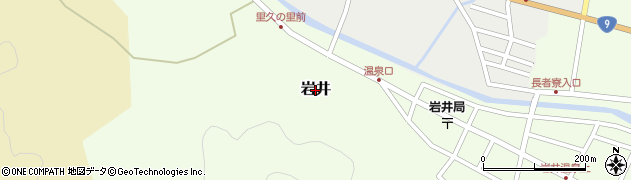 鳥取県岩美町（岩美郡）岩井周辺の地図