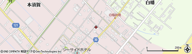 千葉県山武市本須賀3752周辺の地図