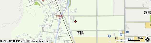 兵庫県豊岡市下陰周辺の地図