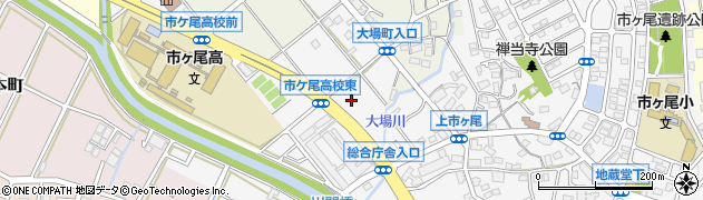 神奈川県横浜市青葉区市ケ尾町1880周辺の地図