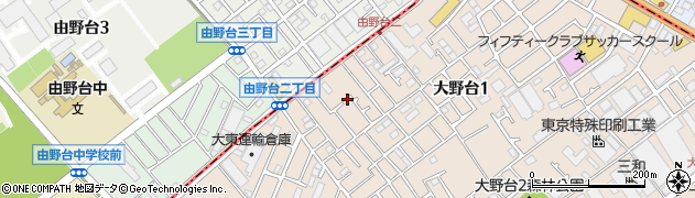 神奈川県相模原市南区大野台1丁目20周辺の地図