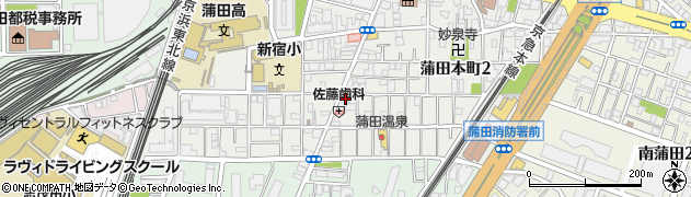 城南信用金庫蒲田本町支店周辺の地図