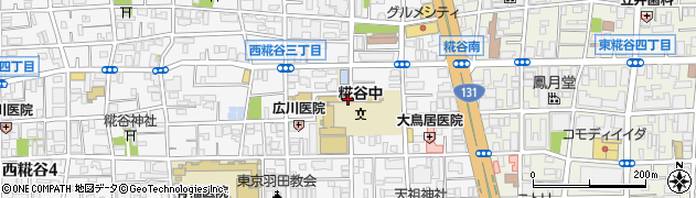 大田区立糀谷中学校周辺の地図
