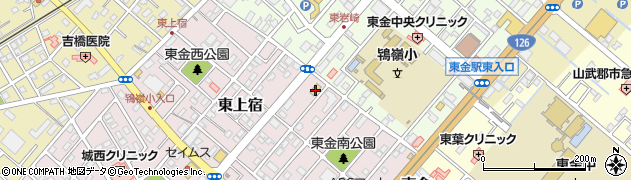 セブンイレブン東金東上宿店周辺の地図