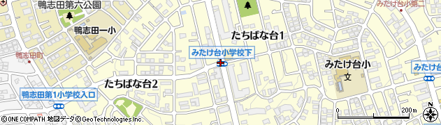 神奈川県横浜市青葉区たちばな台周辺の地図