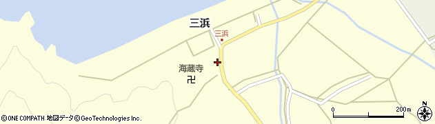 三浜簡易郵便局周辺の地図