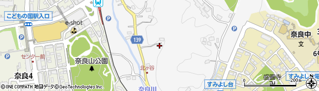 神奈川県横浜市青葉区奈良町848周辺の地図