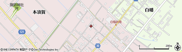 千葉県山武市本須賀3748周辺の地図