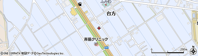 千葉県東金市台方370周辺の地図