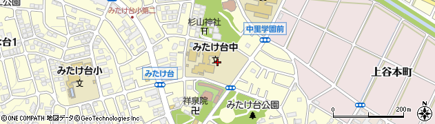 神奈川県横浜市青葉区みたけ台30周辺の地図
