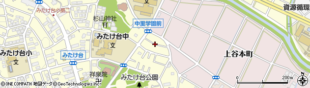 神奈川県横浜市青葉区みたけ台34周辺の地図
