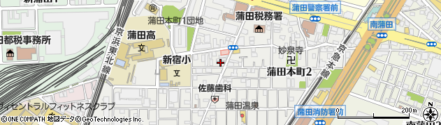東京都大田区蒲田本町周辺の地図