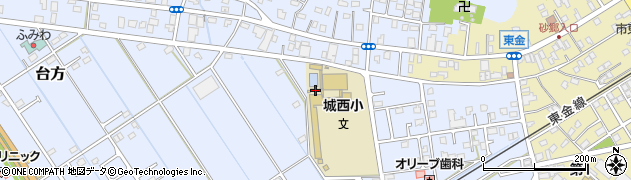 千葉県東金市台方80周辺の地図