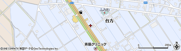 千葉県東金市台方374周辺の地図