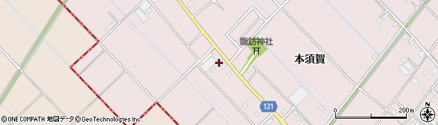 千葉県山武市本須賀2995周辺の地図