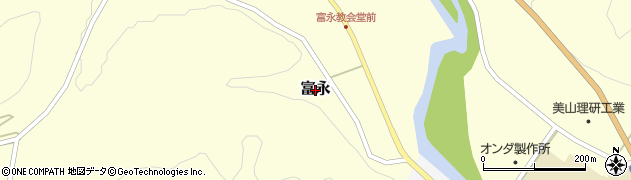 岐阜県山県市富永周辺の地図
