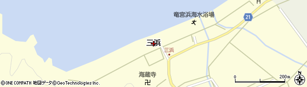京都府舞鶴市三浜周辺の地図