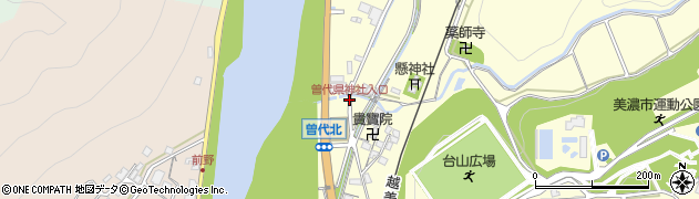 曽代県神社入口周辺の地図