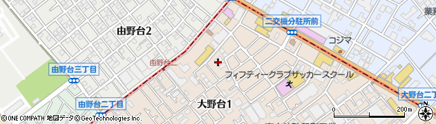 神奈川県相模原市南区大野台1丁目7周辺の地図