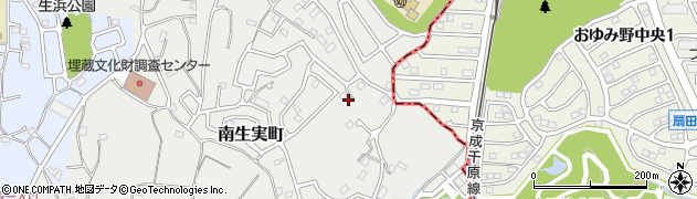 千葉県千葉市中央区南生実町1321周辺の地図