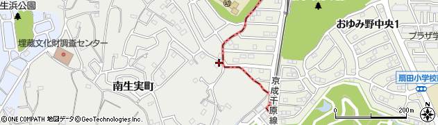 千葉県千葉市中央区南生実町1319周辺の地図
