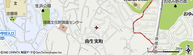 千葉県千葉市中央区南生実町1303周辺の地図
