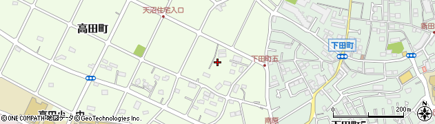 神奈川県横浜市港北区高田町周辺の地図