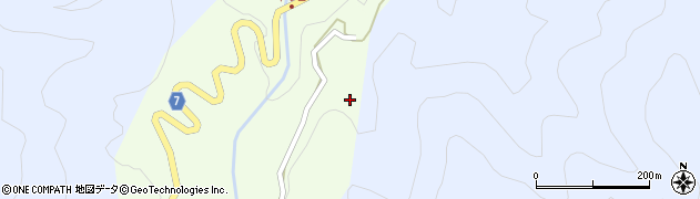 長野県南木曽町（木曽郡）下り谷周辺の地図