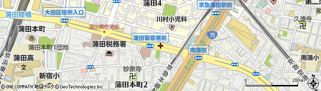 蒲田警察署周辺の地図