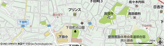 神奈川県横浜市港北区下田町周辺の地図