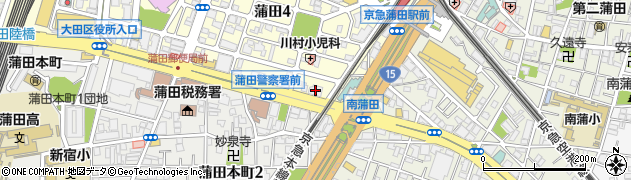 まいばすけっと環八蒲田４丁目店周辺の地図