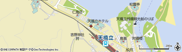 天橋立ホテル周辺の地図