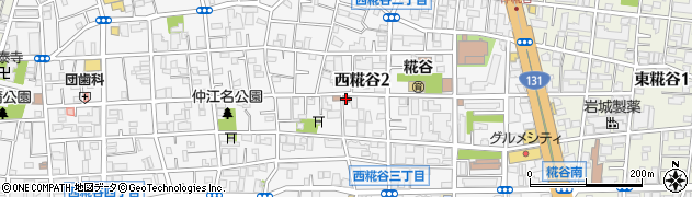 大田西糀谷二郵便局周辺の地図