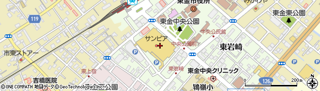 ＲＣクリーニング　東金サンピア店周辺の地図