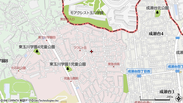 〒194-0042 東京都町田市東玉川学園の地図